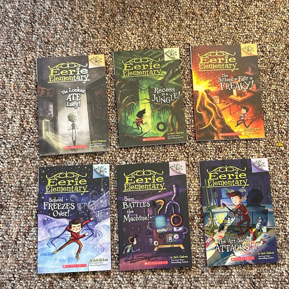 Eerie Elementary lot, books 2, 3, 4, 5, 6, 9 excellent condition